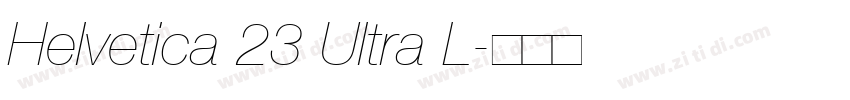 Helvetica 23 Ultra L字体转换